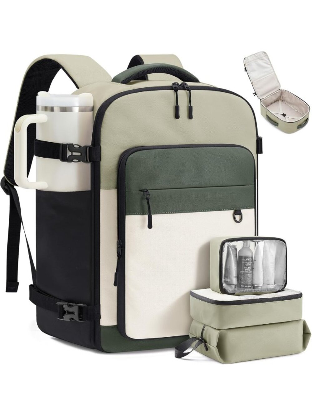 Spacious 40L Travel Backpack for Women & Men, Perfect Carry-On for Adventures